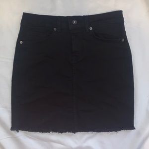 Black nastygal jean skirt